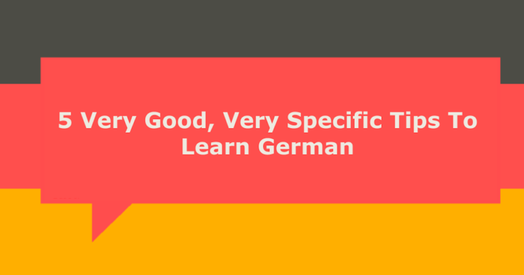 German learning tips